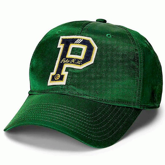 π Polo Ralph Lauren Varsity Logo Patch Satin Ball Cap Hat - Picture 1 of 2
